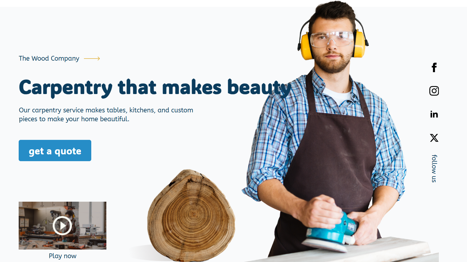 Carpentry Website by Blue Whale Websites